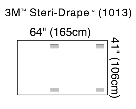 Drape C-Arm Drape 3M™ Steri-Drape™ 64 X 41 Inch  .. .  .  